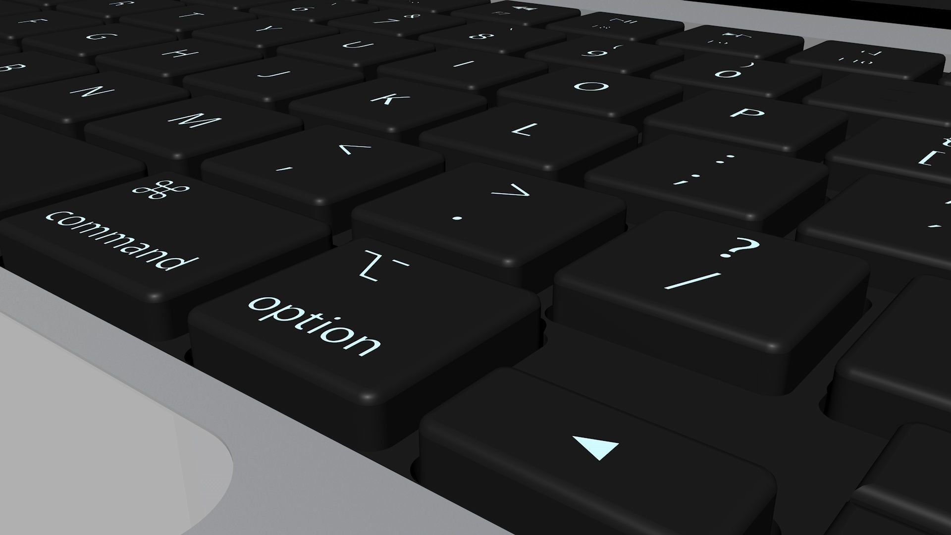 Aluminium laptop 3D model_5