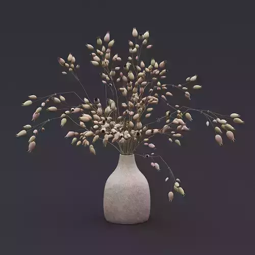 Dried Grass Flowers I 3D model