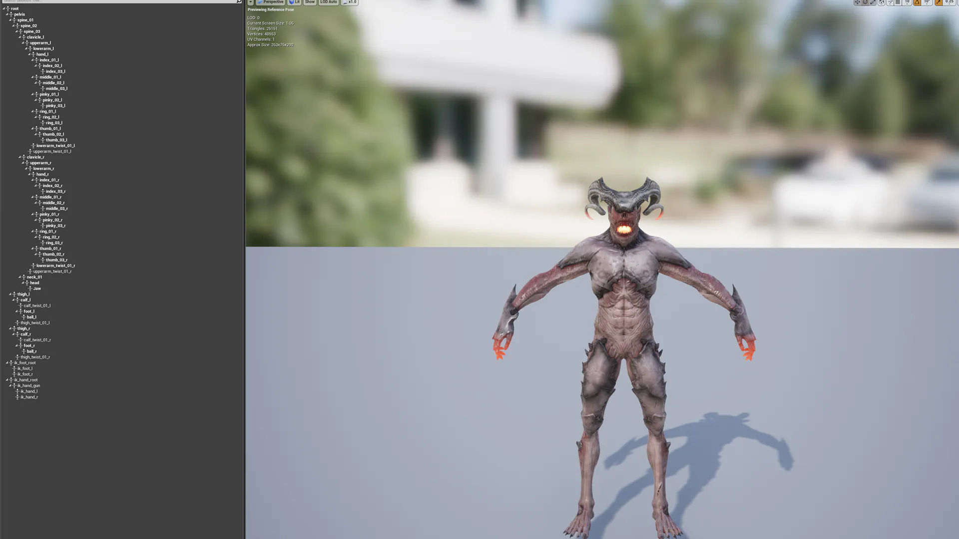 Demon  Low-poly 3D model_12