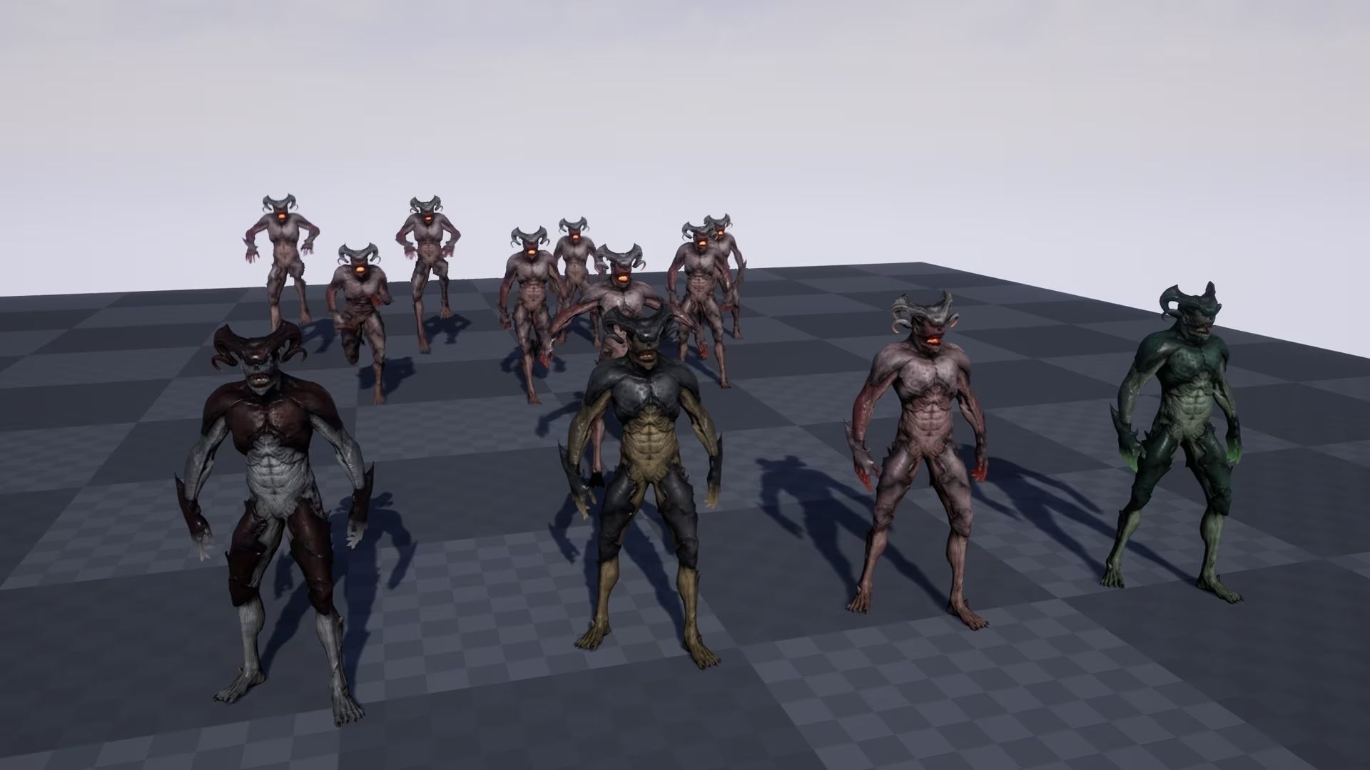 Demon  Low-poly 3D model_15