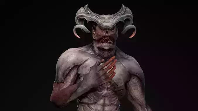 Demon  Low-poly 3D model