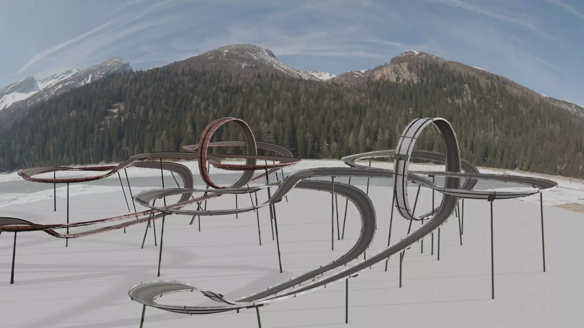 Acrobatic Tracks 3D model 3D Model Collection_0