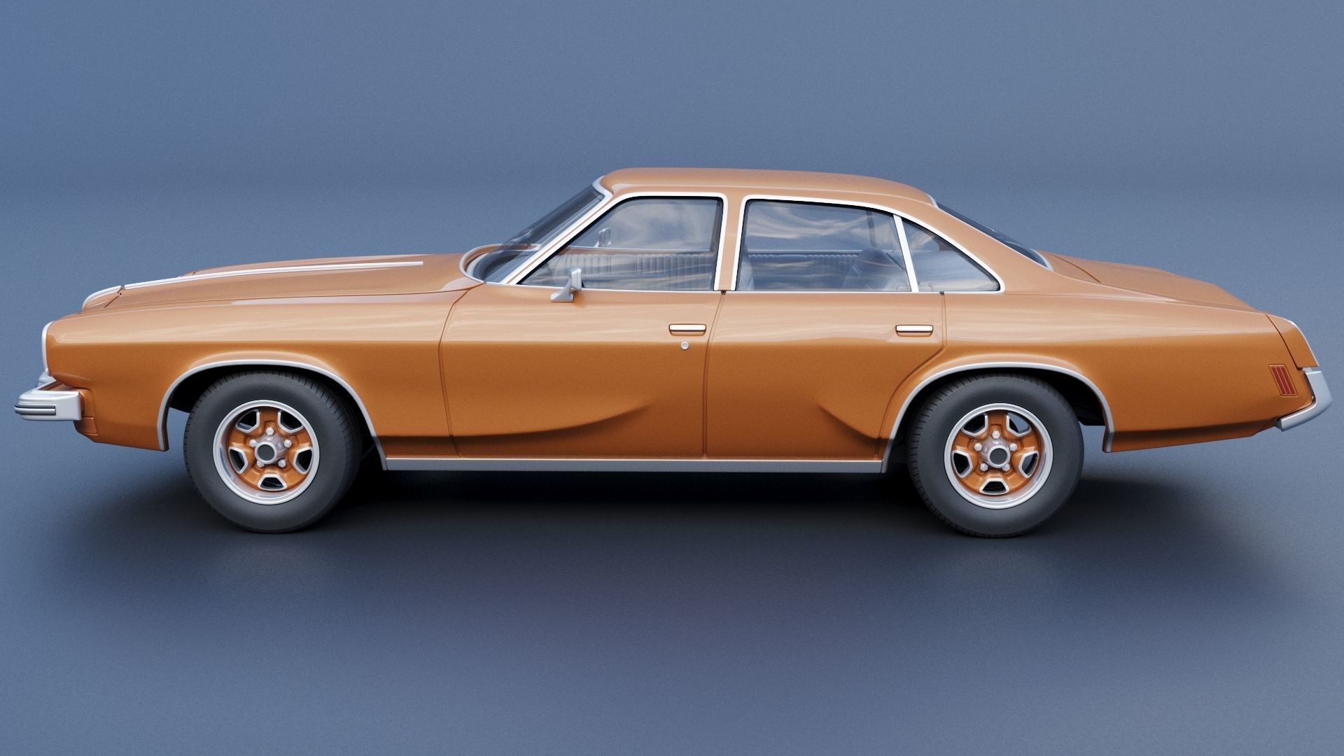 Oldsmobile Cutlass Salon 1973 3D print model_3