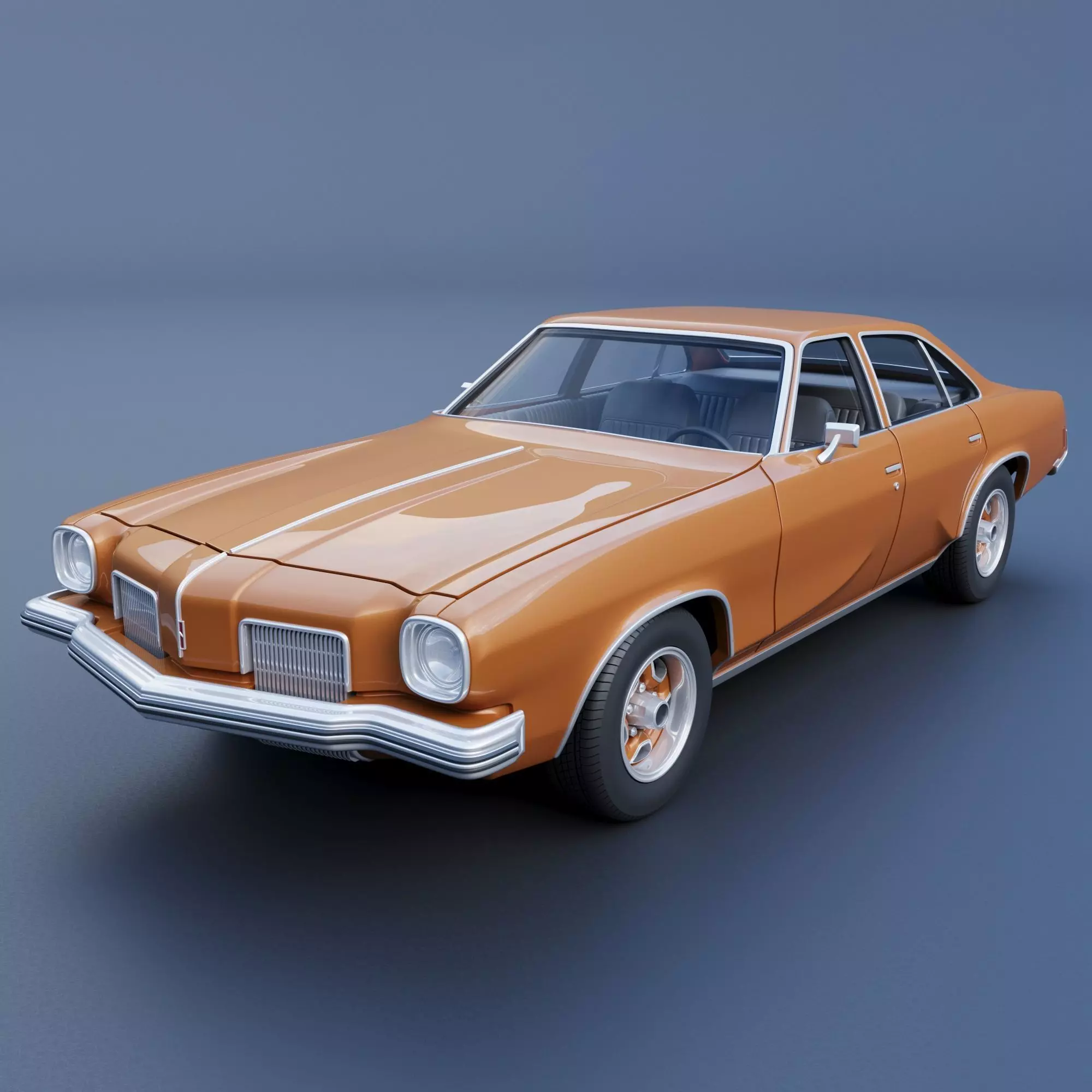 Oldsmobile Cutlass Salon 1973 3D print model_0