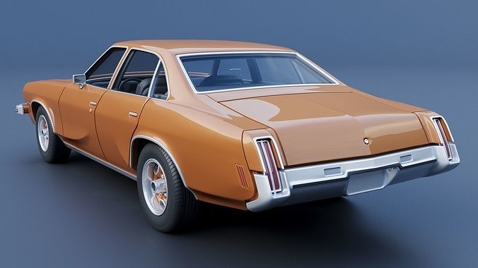 Oldsmobile Cutlass Salon 1973 3D print model 5