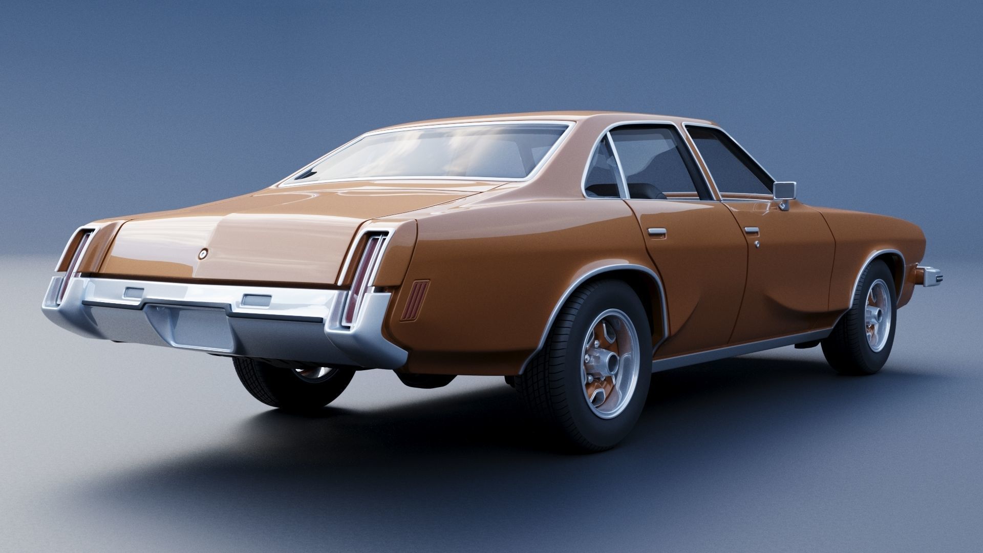 Oldsmobile Cutlass Salon 1973 3D print model_5