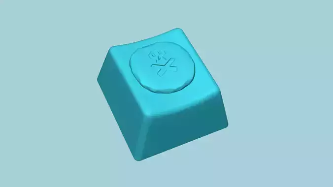 KeyCap - Runescape Death Rune - Decorative KeyCaps