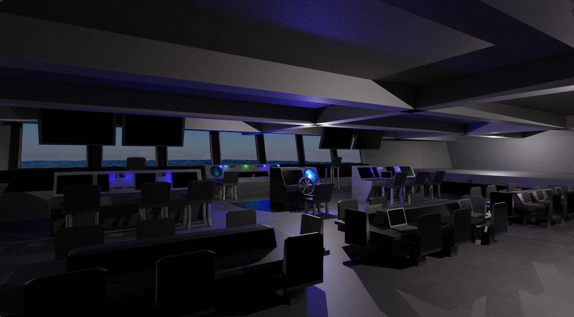 Large Research Ship 3D model_2