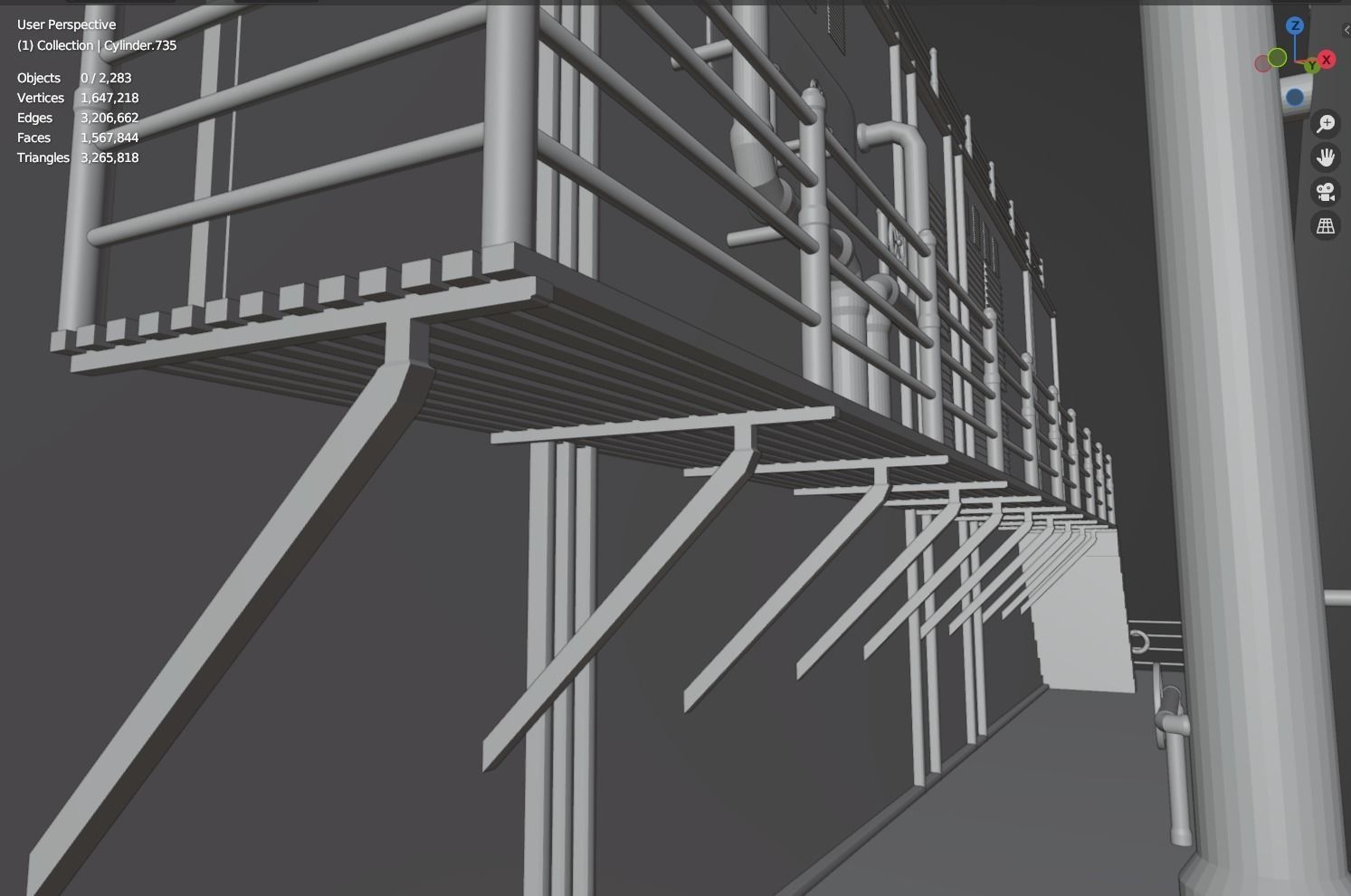 Large Research Ship 3D model_16