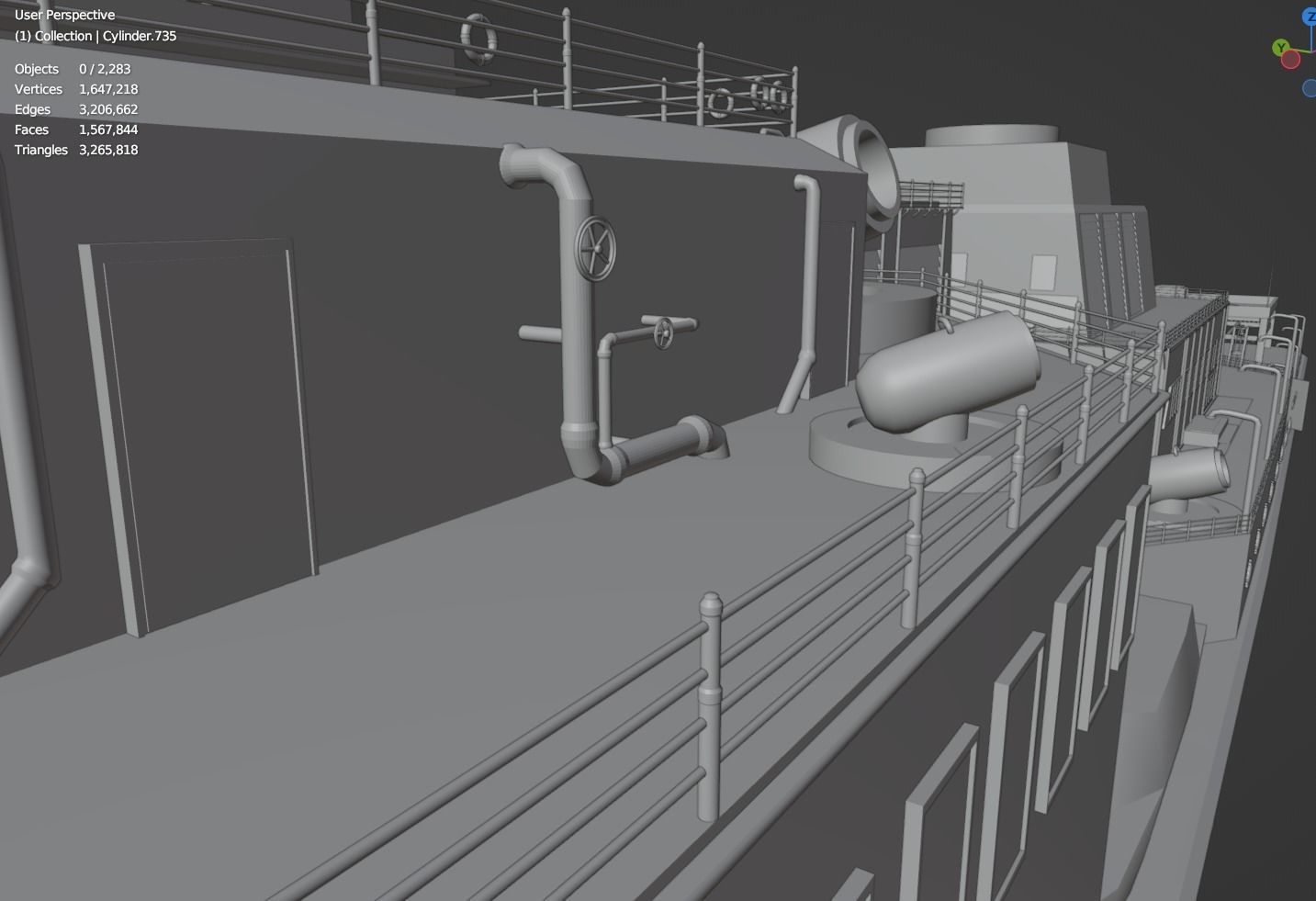 Large Research Ship 3D model_19