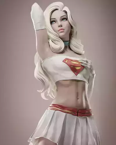 Supergirl 3D Print 3D print model