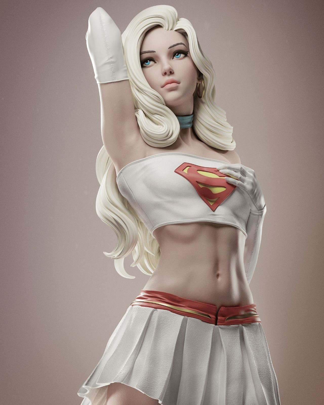 Supergirl 3D Print 3D print model_0