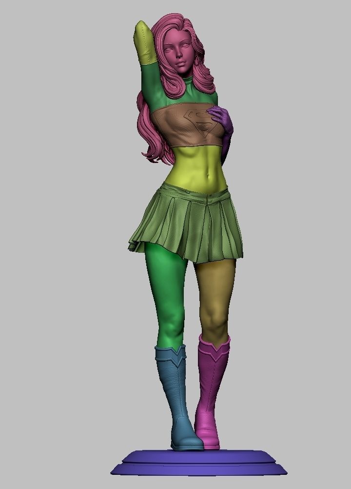 Supergirl 3D Print 3D print model_10