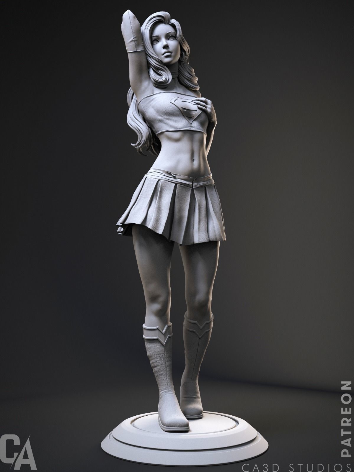 Supergirl 3D Print 3D print model_7
