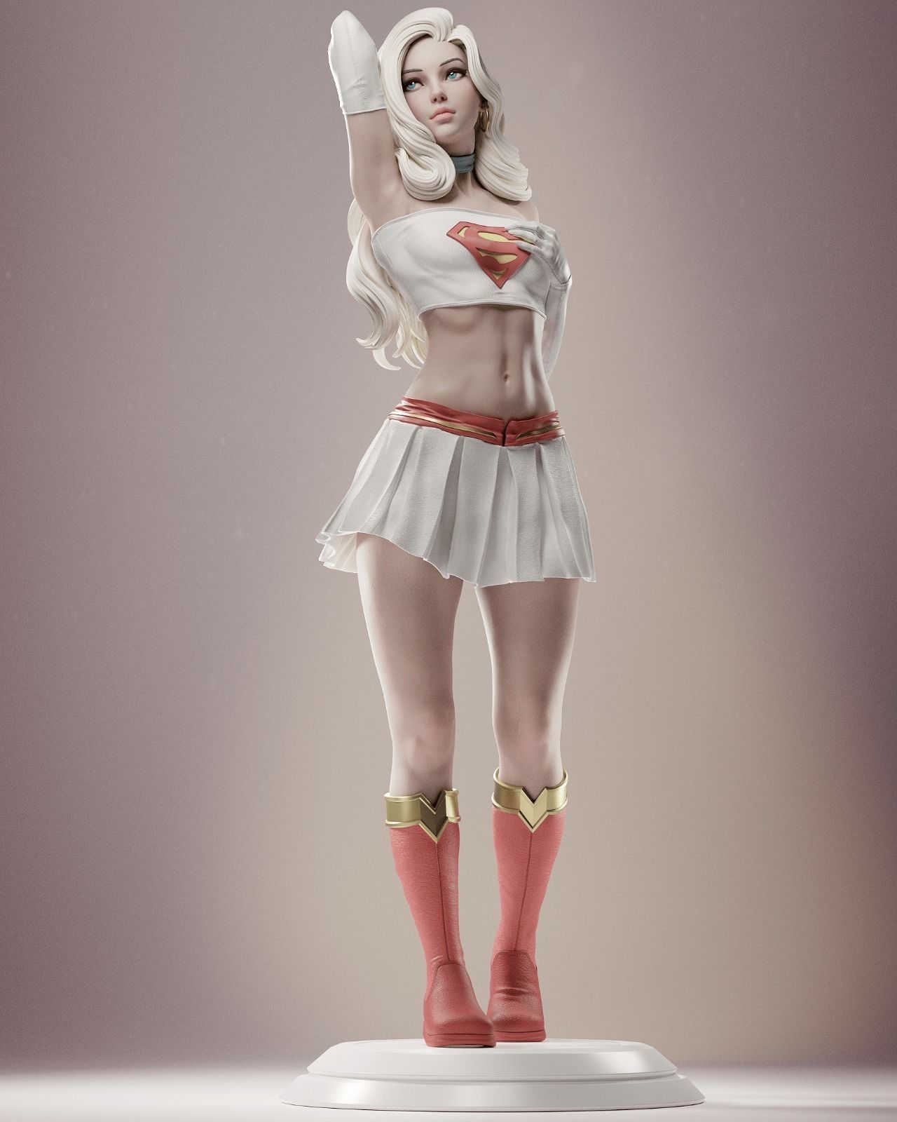 Supergirl 3D Print 3D print model_1