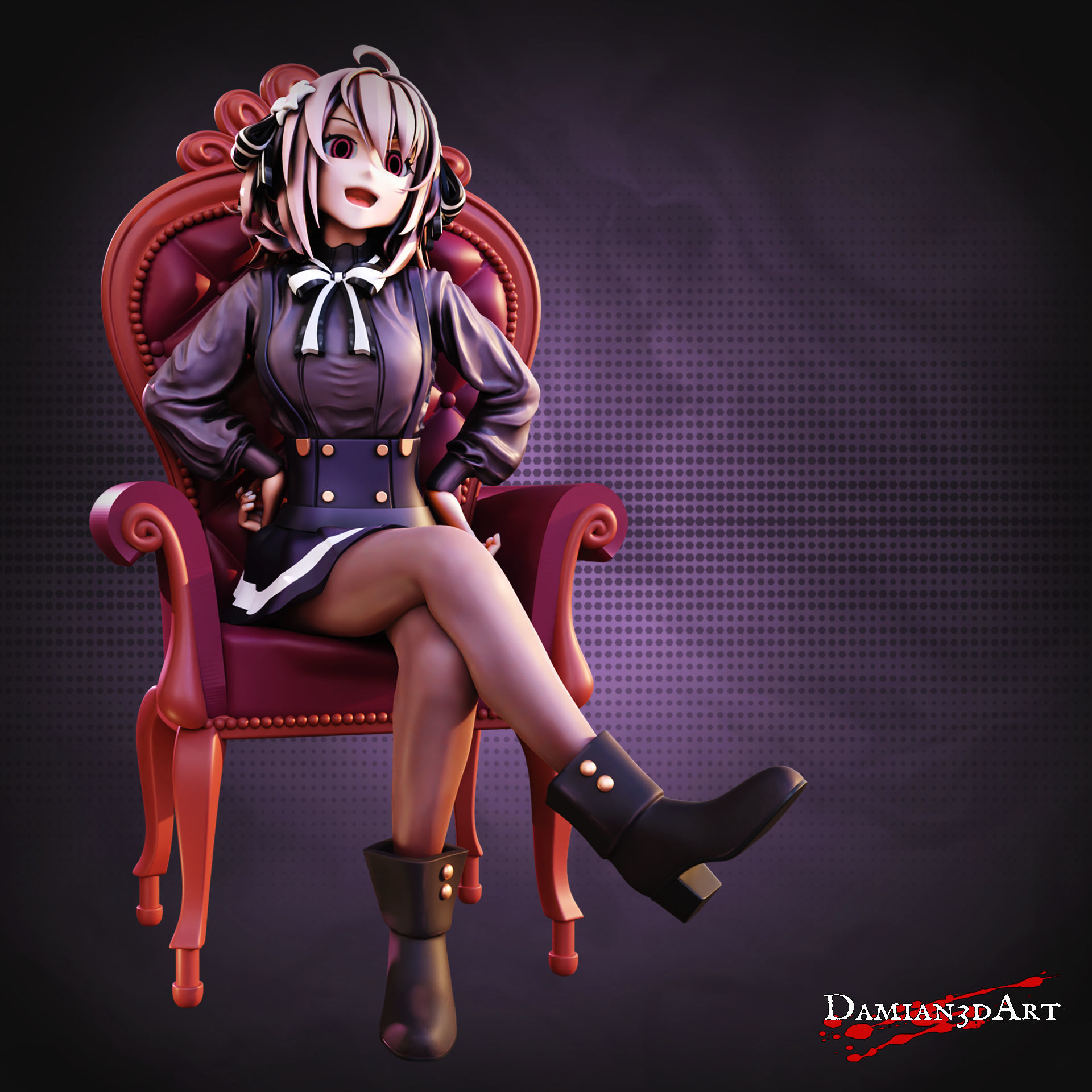 Lily Spy Classroom STL 3D Model  3D print model_5