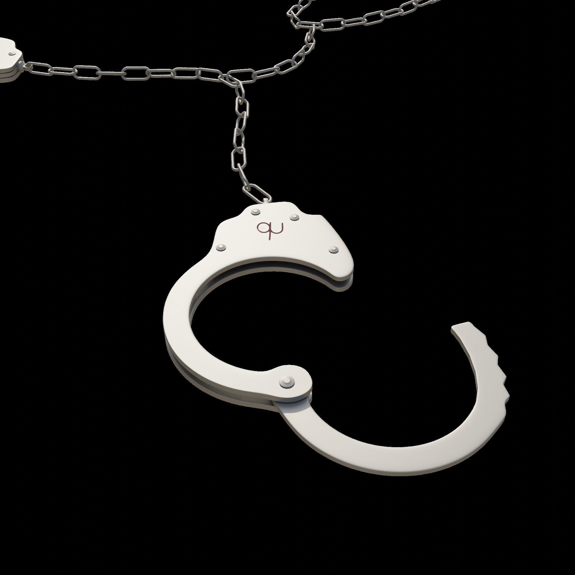 Prisoner Transport Chain Low-poly 3D model_7