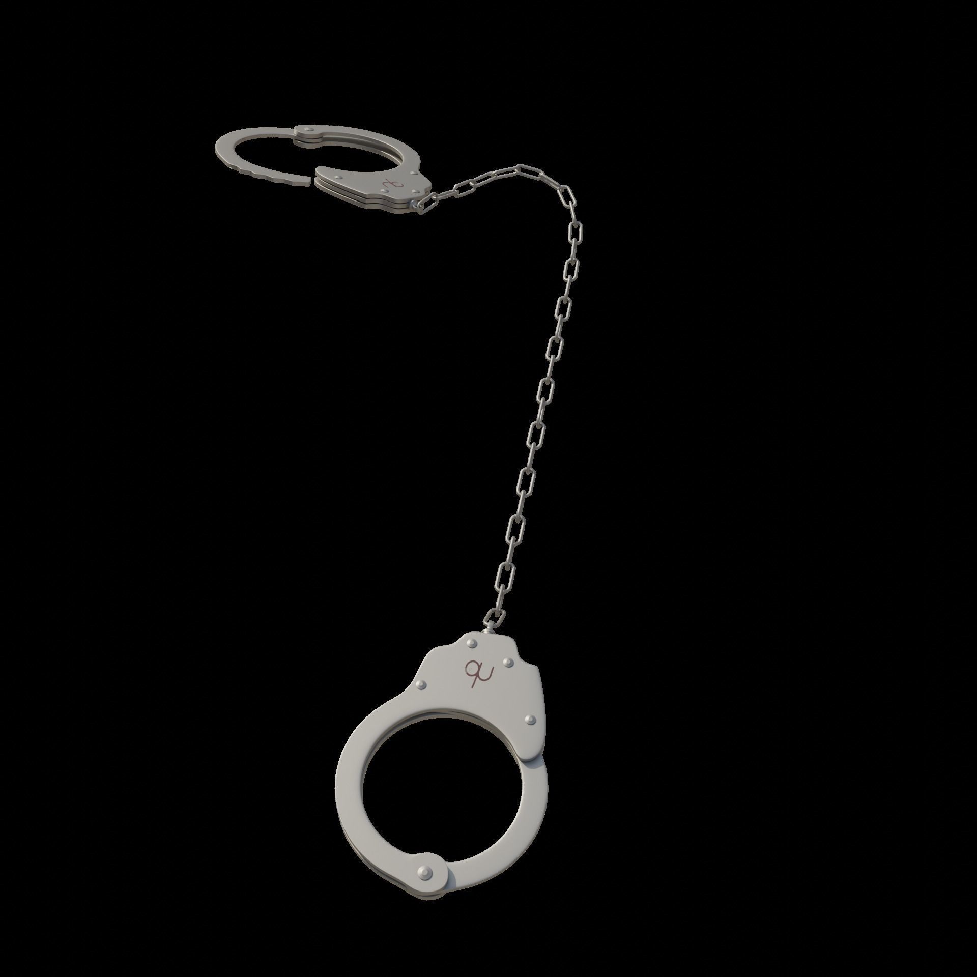 Prisoner Transport Chain Low-poly 3D model_4