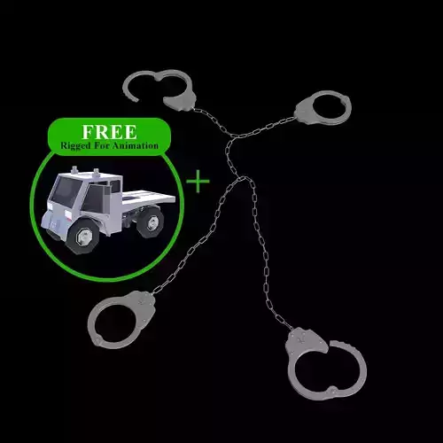 Prisoner Transport Chain Low-poly 3D model