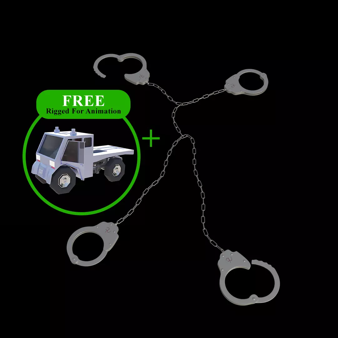 Prisoner Transport Chain Low-poly 3D model_0