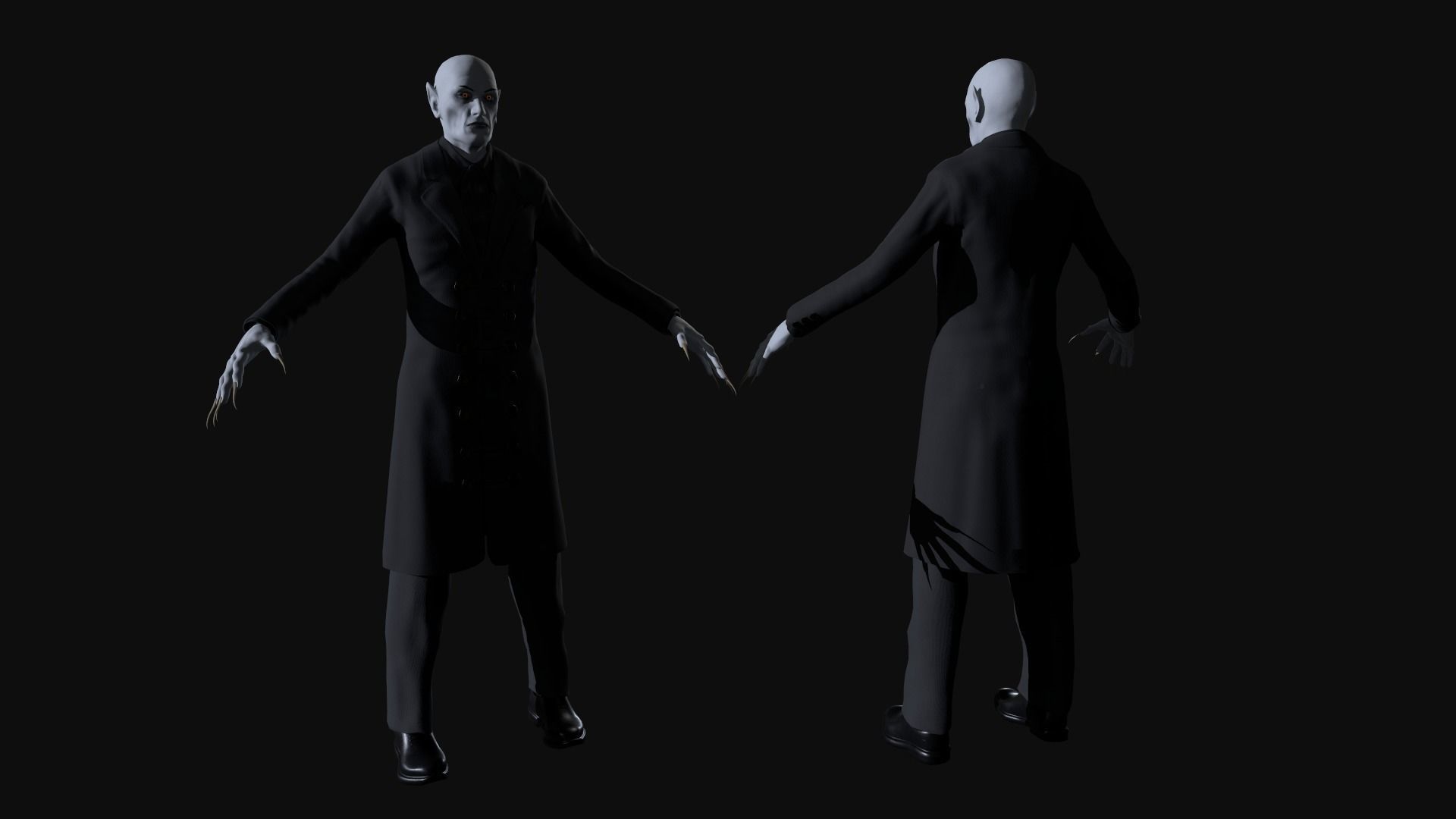 Vampire Low-poly 3D model_14