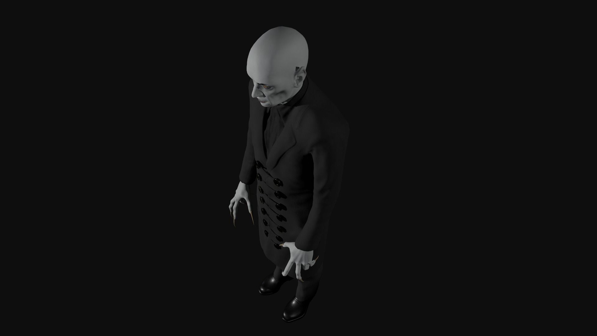 Vampire Low-poly 3D model_7