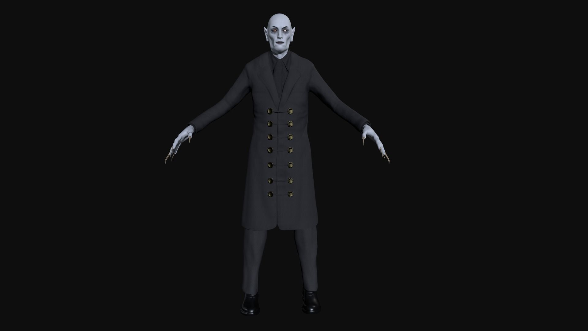 Vampire Low-poly 3D model_12