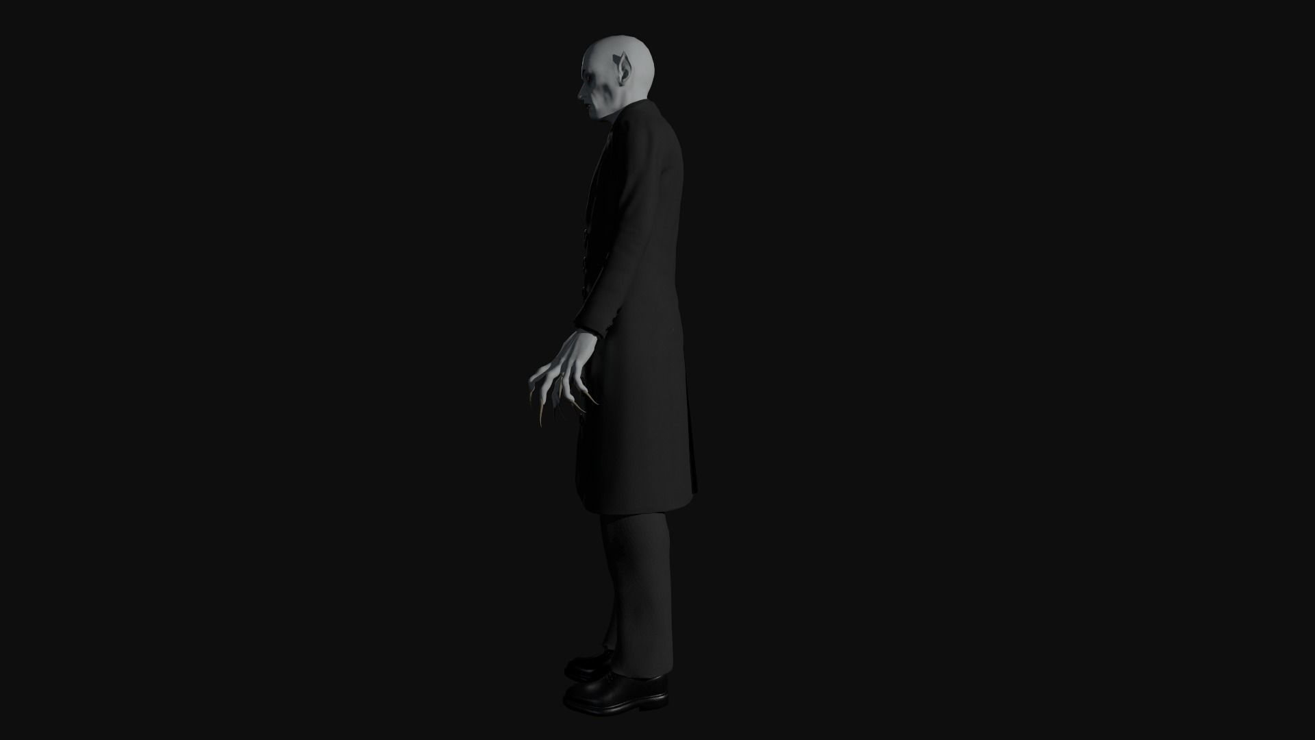 Vampire Low-poly 3D model_2