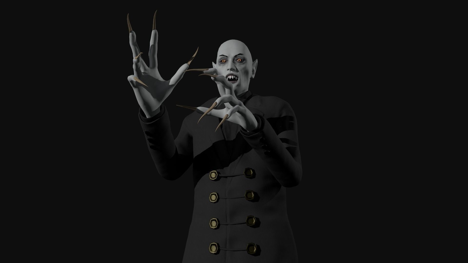 Vampire Low-poly 3D model_10