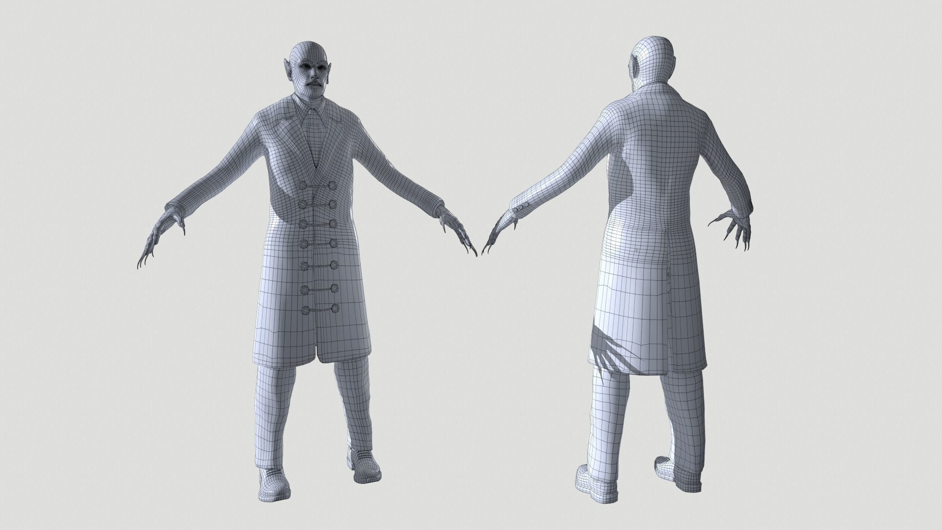 Vampire Low-poly 3D model_16