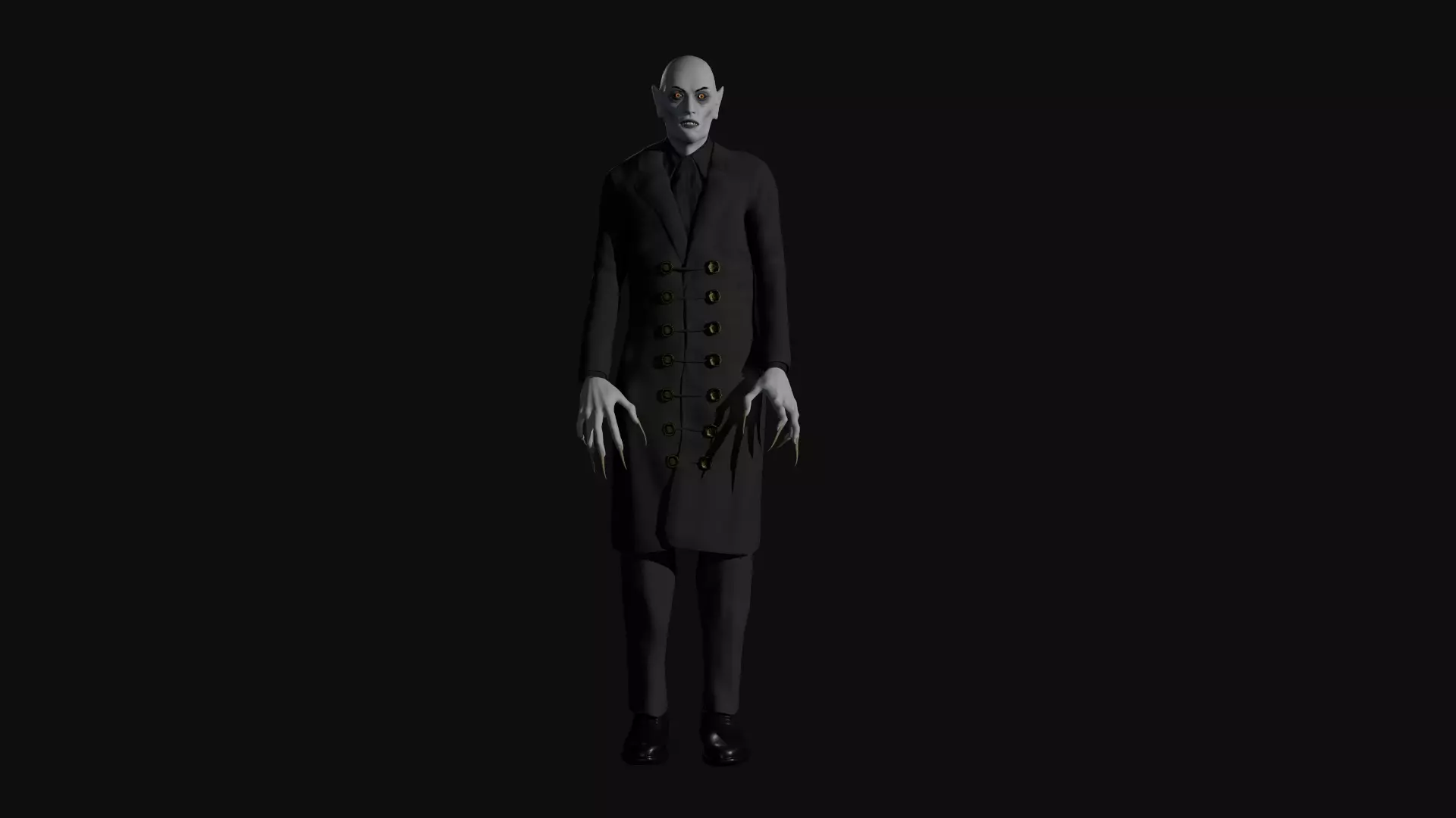 Vampire Low-poly 3D model_0