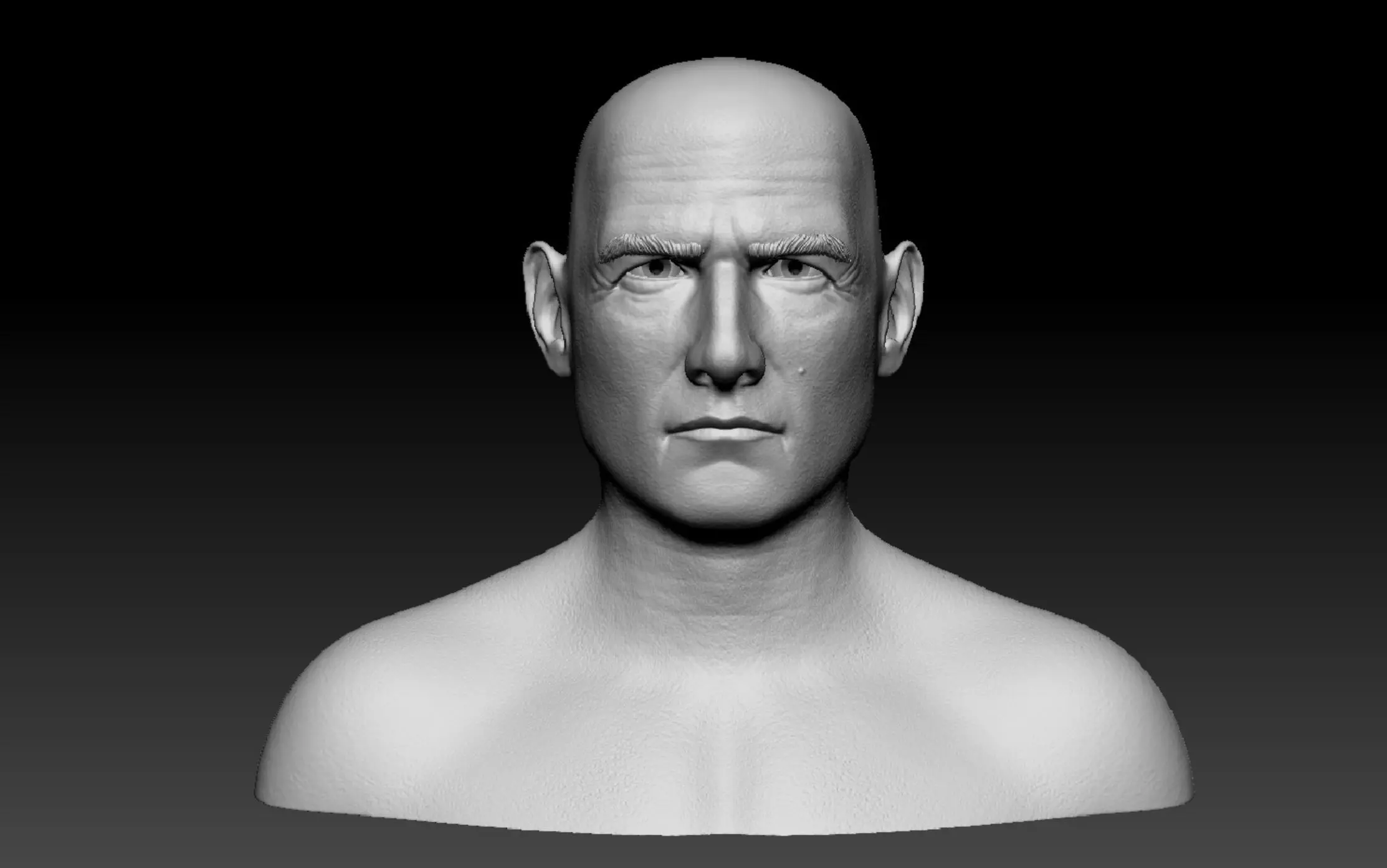 Tom Cruise bust head 3D print model_0