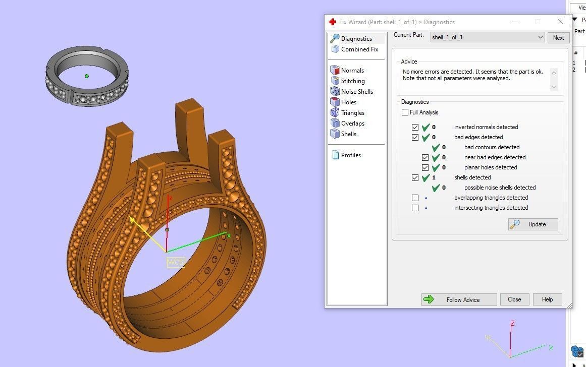 Ring with 3ct Stone 3D print model_4