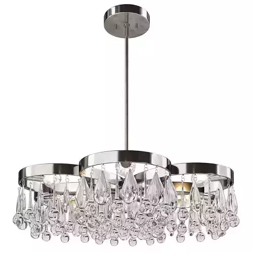 Aidan Gray Modern Daisy Nickel Chandelier Low-poly 3D model