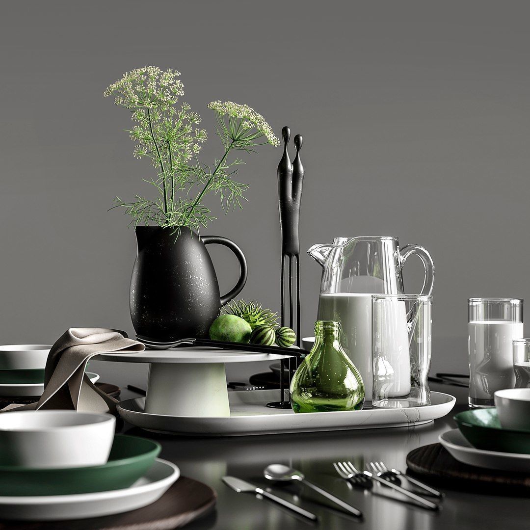 Table setting 3D model_1