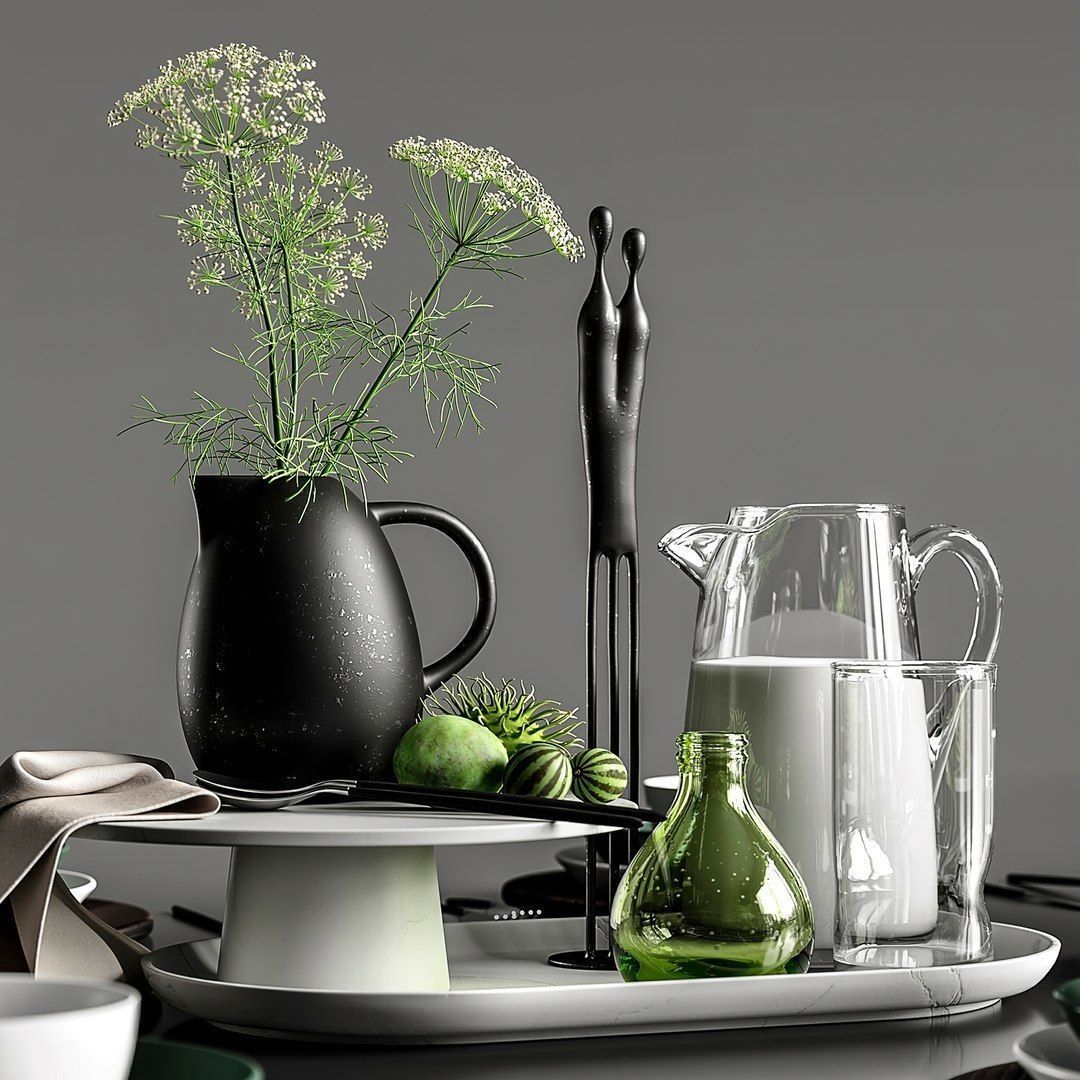 Table setting 3D model_2