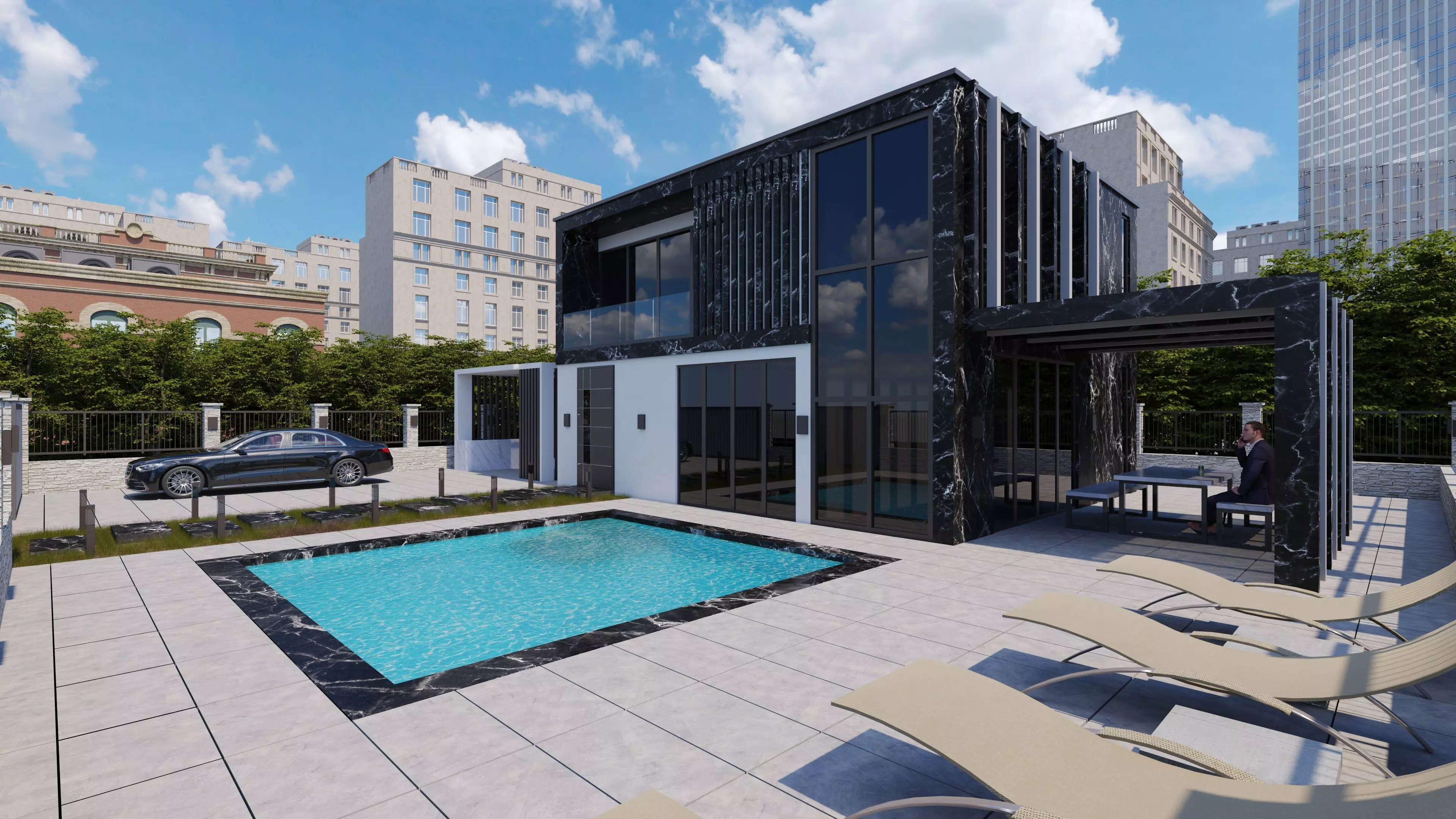 Exterior House 3D model_0