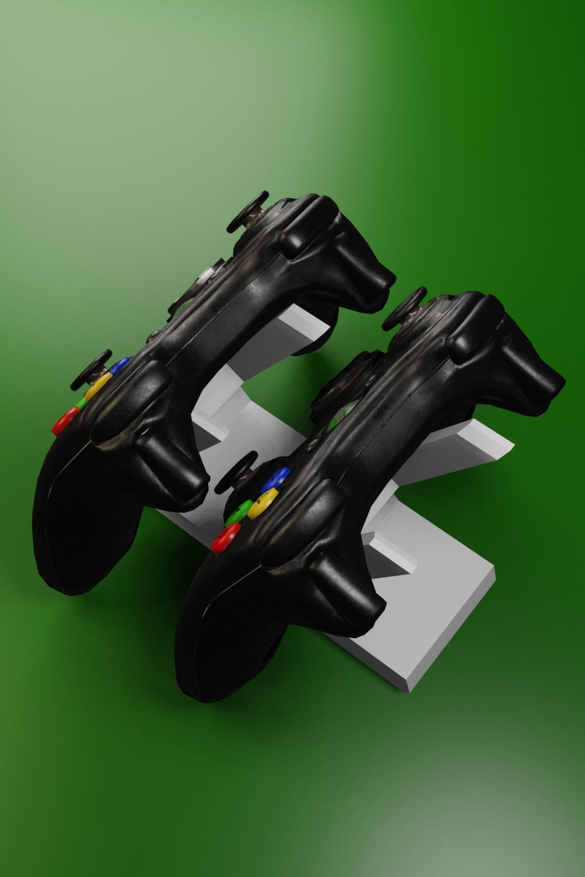 SUPPORT 2 XBOX 360 CONTROLS Free 3D model_3