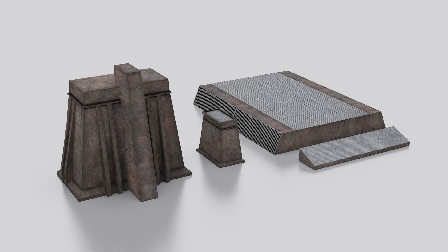 Dune Kitbash 3D Asset Model Collection Low-poly 3D model_7