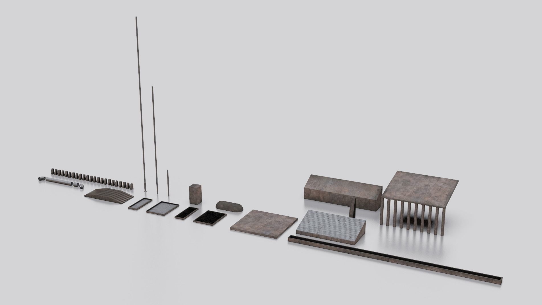 Dune Kitbash 3D Asset Model Collection Low-poly 3D model_13