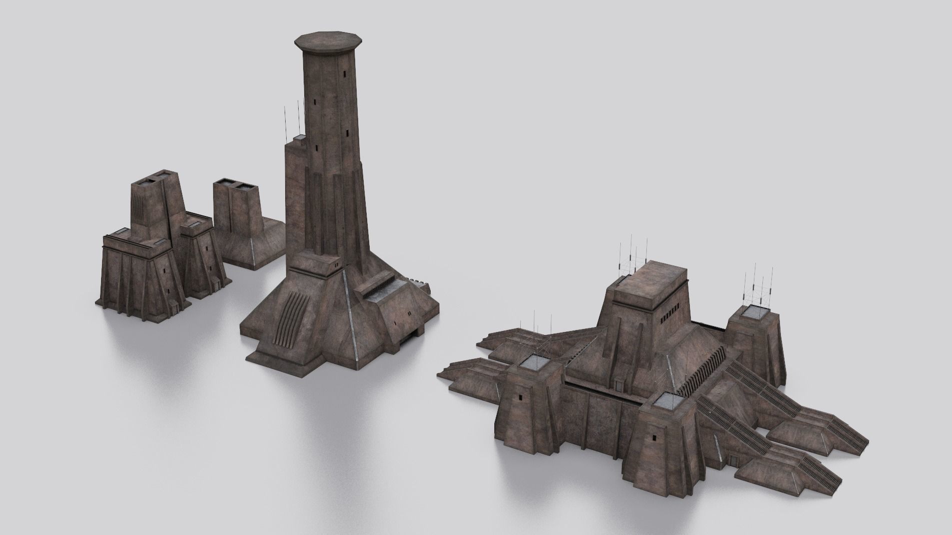 Dune Kitbash 3D Asset Model Collection Low-poly 3D model_60