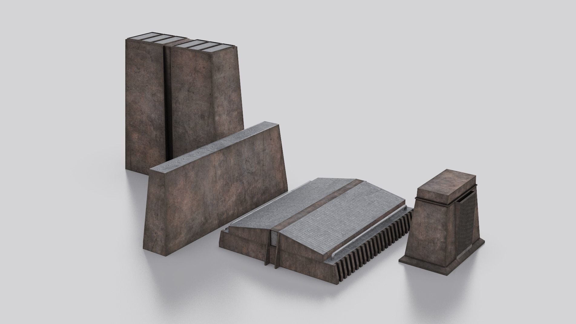 Dune Kitbash 3D Asset Model Collection Low-poly 3D model_33