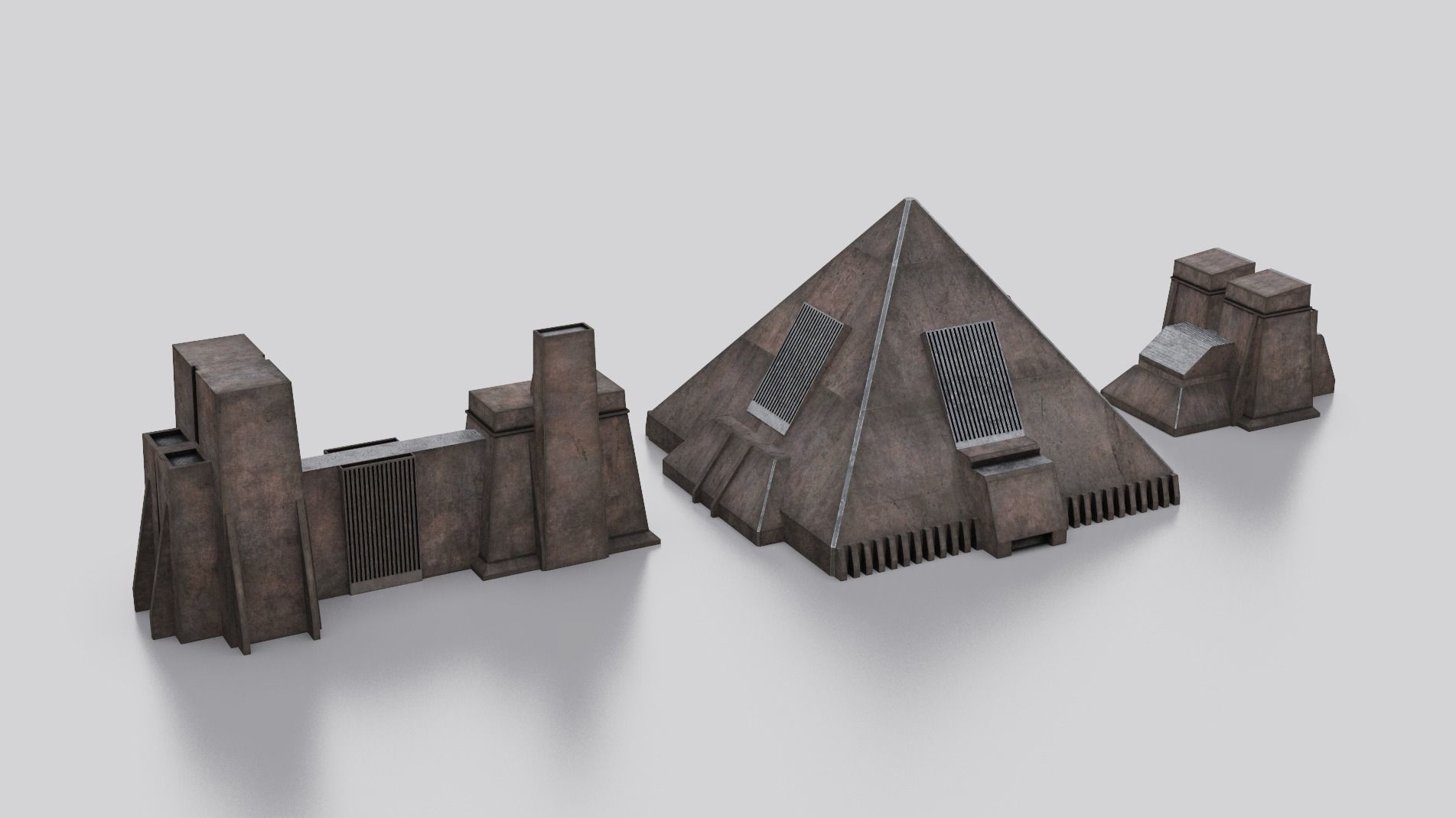Dune Kitbash 3D Asset Model Collection Low-poly 3D model_44