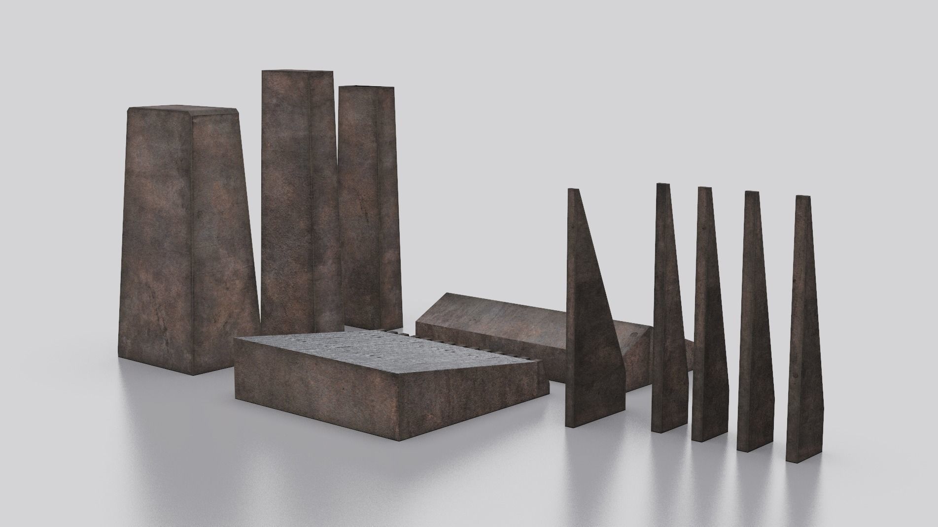 Dune Kitbash 3D Asset Model Collection Low-poly 3D model_19