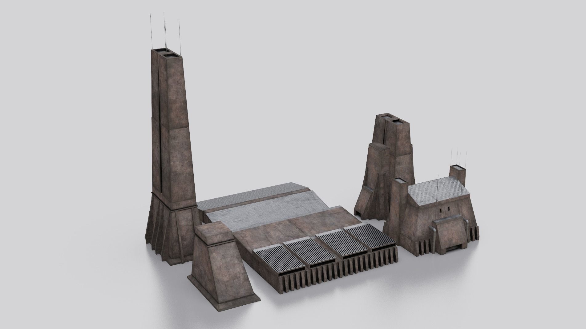 Dune Kitbash 3D Asset Model Collection Low-poly 3D model_26