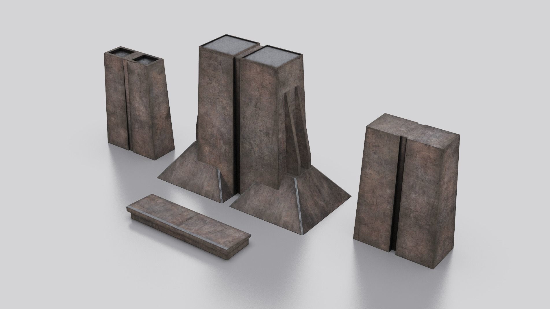 Dune Kitbash 3D Asset Model Collection Low-poly 3D model_9