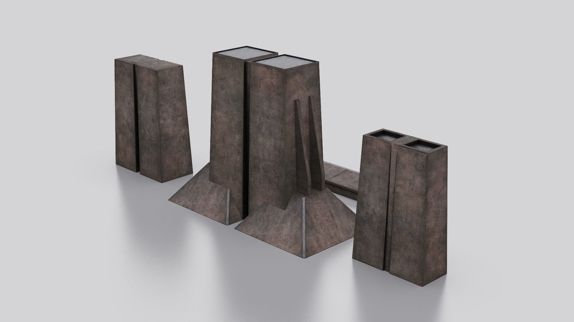 Dune Kitbash 3D Asset Model Collection Low-poly 3D model_10