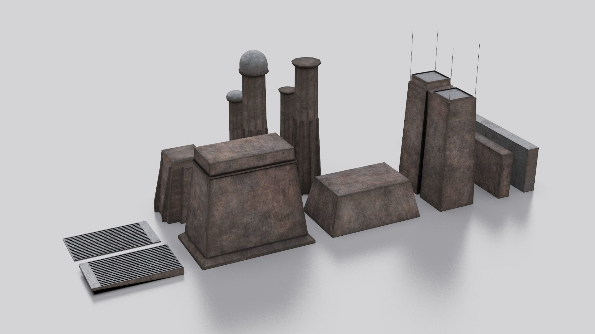 Dune Kitbash 3D Asset Model Collection Low-poly 3D model_20