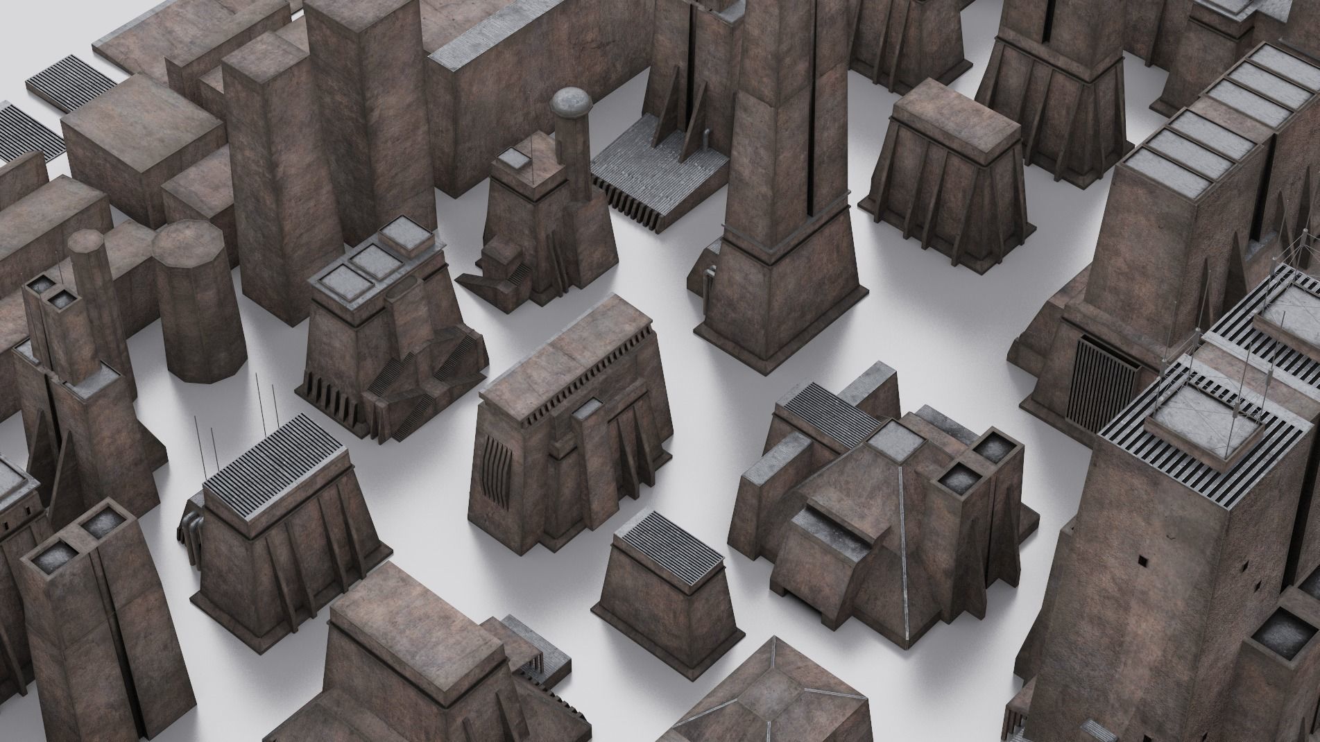 Dune Kitbash 3D Asset Model Collection Low-poly 3D model_63