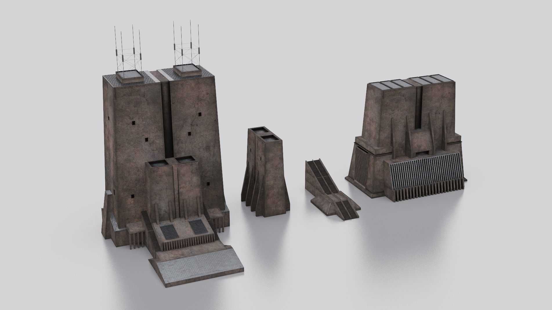 Dune Kitbash 3D Asset Model Collection Low-poly 3D model_40